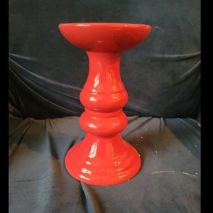 Tall Red Candle Stand Holders Gold Canyon